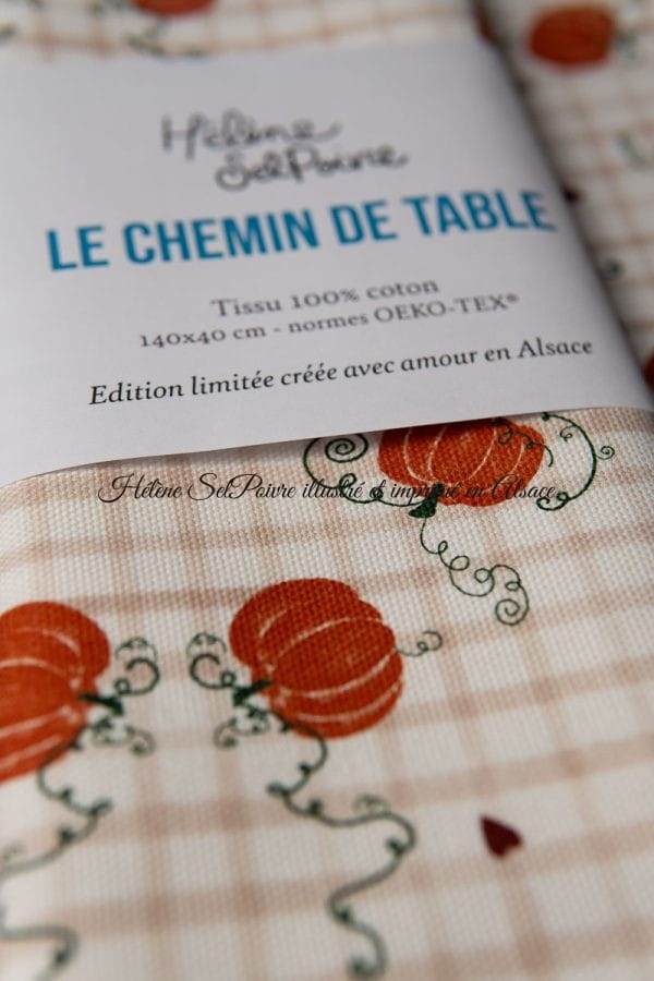 🍂 Le chemin de table automne | Tissu panama 270g/m² 100% coton🍂