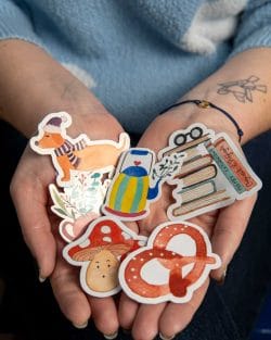 Carte postale pile à lire (avec enveloppe kraft)
