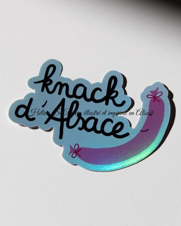 Sticker holographique Knack d'Alsace