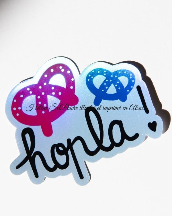 Sticker holographique Hopla